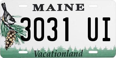 ME license plate 3031UI