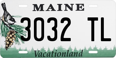 ME license plate 3032TL