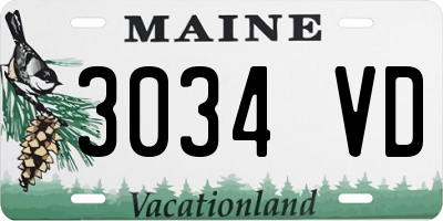 ME license plate 3034VD