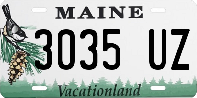 ME license plate 3035UZ