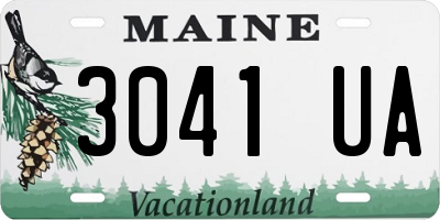 ME license plate 3041UA