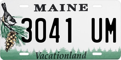 ME license plate 3041UM