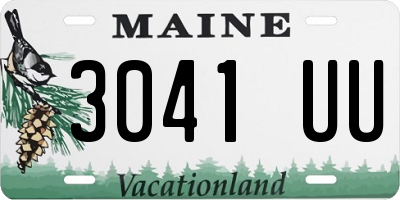 ME license plate 3041UU