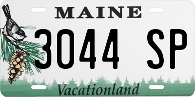 ME license plate 3044SP