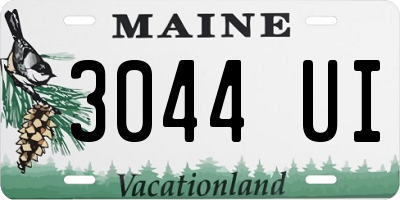 ME license plate 3044UI