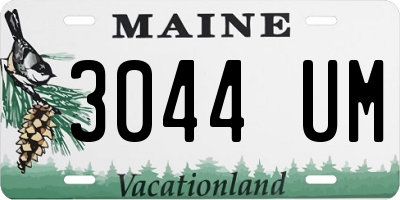 ME license plate 3044UM