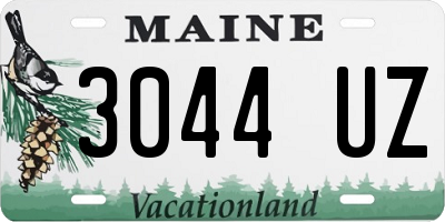 ME license plate 3044UZ