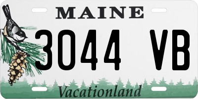 ME license plate 3044VB