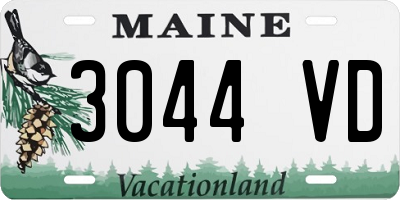 ME license plate 3044VD