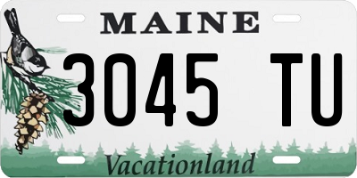 ME license plate 3045TU