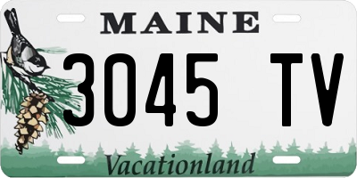 ME license plate 3045TV