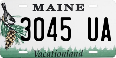 ME license plate 3045UA