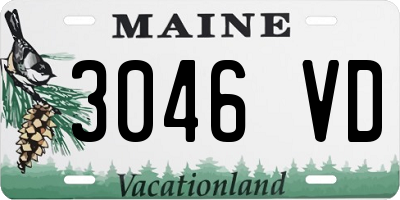 ME license plate 3046VD