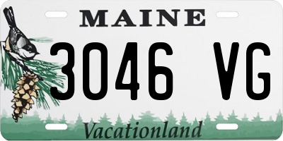 ME license plate 3046VG