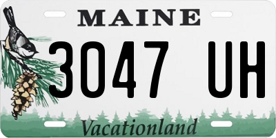 ME license plate 3047UH