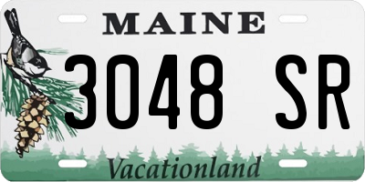 ME license plate 3048SR