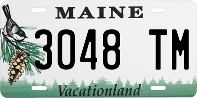 ME license plate 3048TM