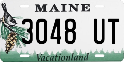 ME license plate 3048UT