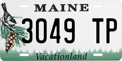 ME license plate 3049TP