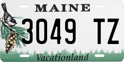 ME license plate 3049TZ