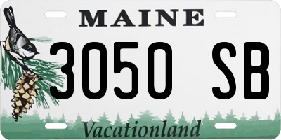 ME license plate 3050SB