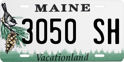 ME license plate 3050SH