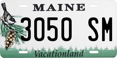 ME license plate 3050SM