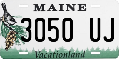 ME license plate 3050UJ