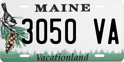 ME license plate 3050VA