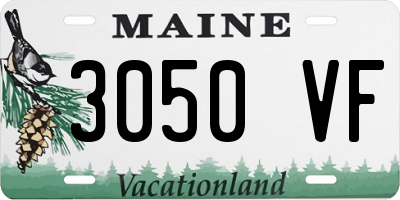 ME license plate 3050VF