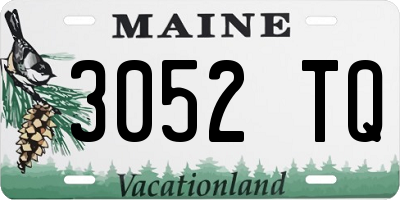 ME license plate 3052TQ