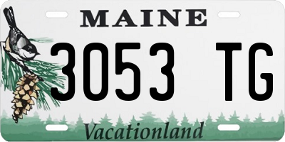 ME license plate 3053TG