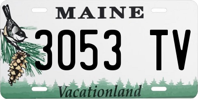 ME license plate 3053TV