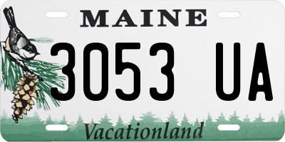 ME license plate 3053UA
