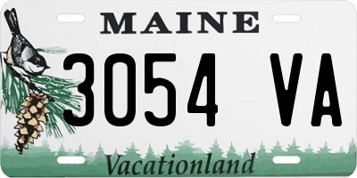 ME license plate 3054VA