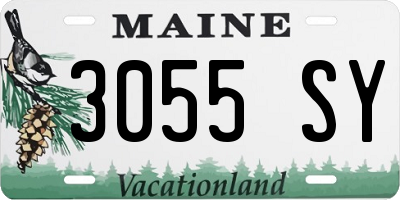ME license plate 3055SY