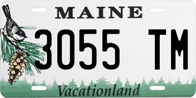 ME license plate 3055TM