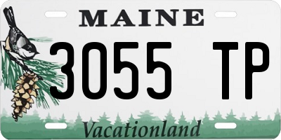 ME license plate 3055TP