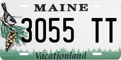 ME license plate 3055TT
