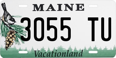 ME license plate 3055TU