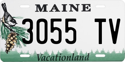 ME license plate 3055TV