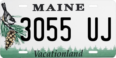 ME license plate 3055UJ