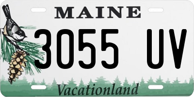 ME license plate 3055UV