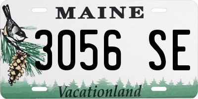 ME license plate 3056SE