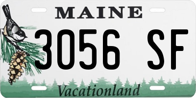 ME license plate 3056SF