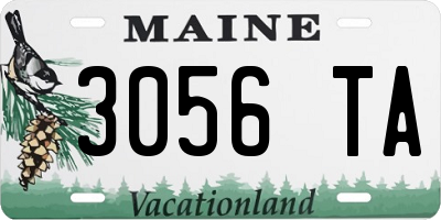 ME license plate 3056TA
