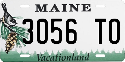 ME license plate 3056TO