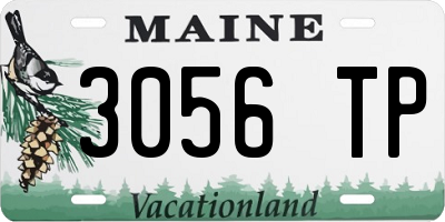 ME license plate 3056TP