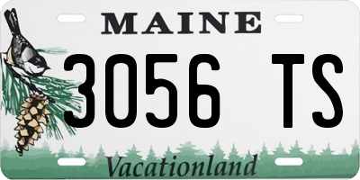 ME license plate 3056TS
