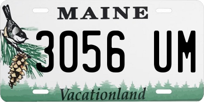 ME license plate 3056UM